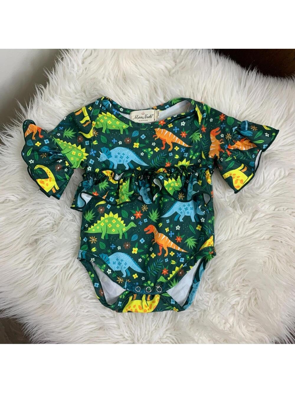 Marie Nicole Jungle Ruffle Bubble Size 3-6M